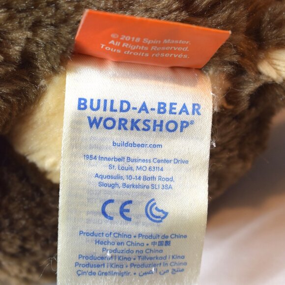 2017 Build A Bear Paw Patrol Chase 13 Inch Plush No Collar - Picture 5 of 6